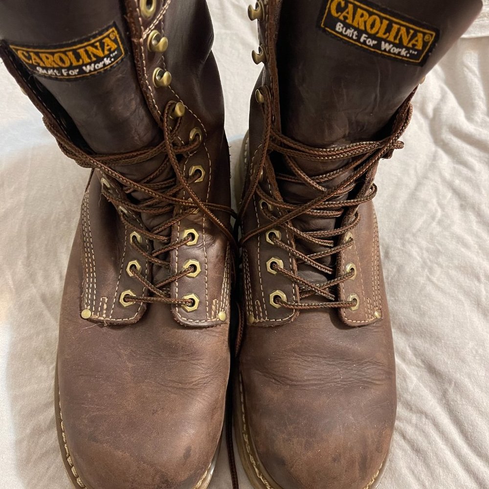 Men's Carolina 8" Broad Toe Wedge Sole Work Boot CA8049